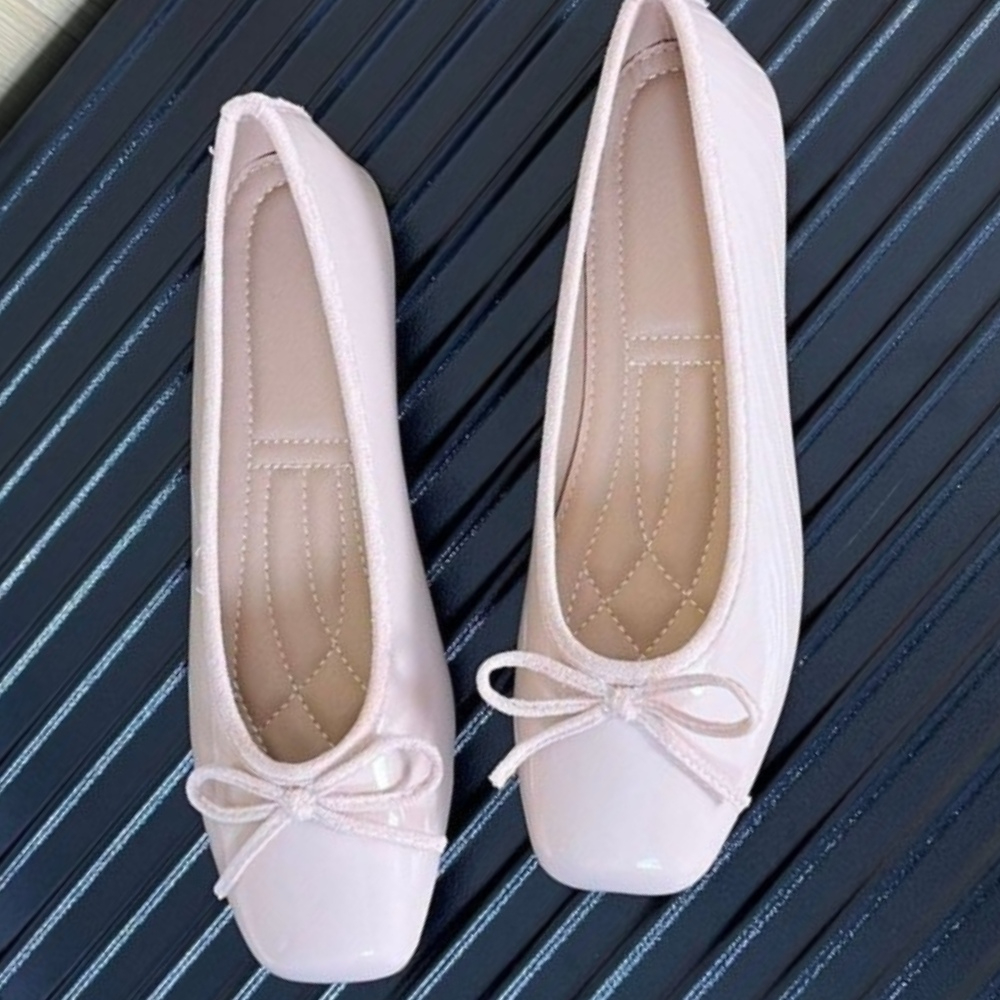 Women Nude Pink Patent Leather - Women'S Fashion Walking Shoes ulasan dan harga