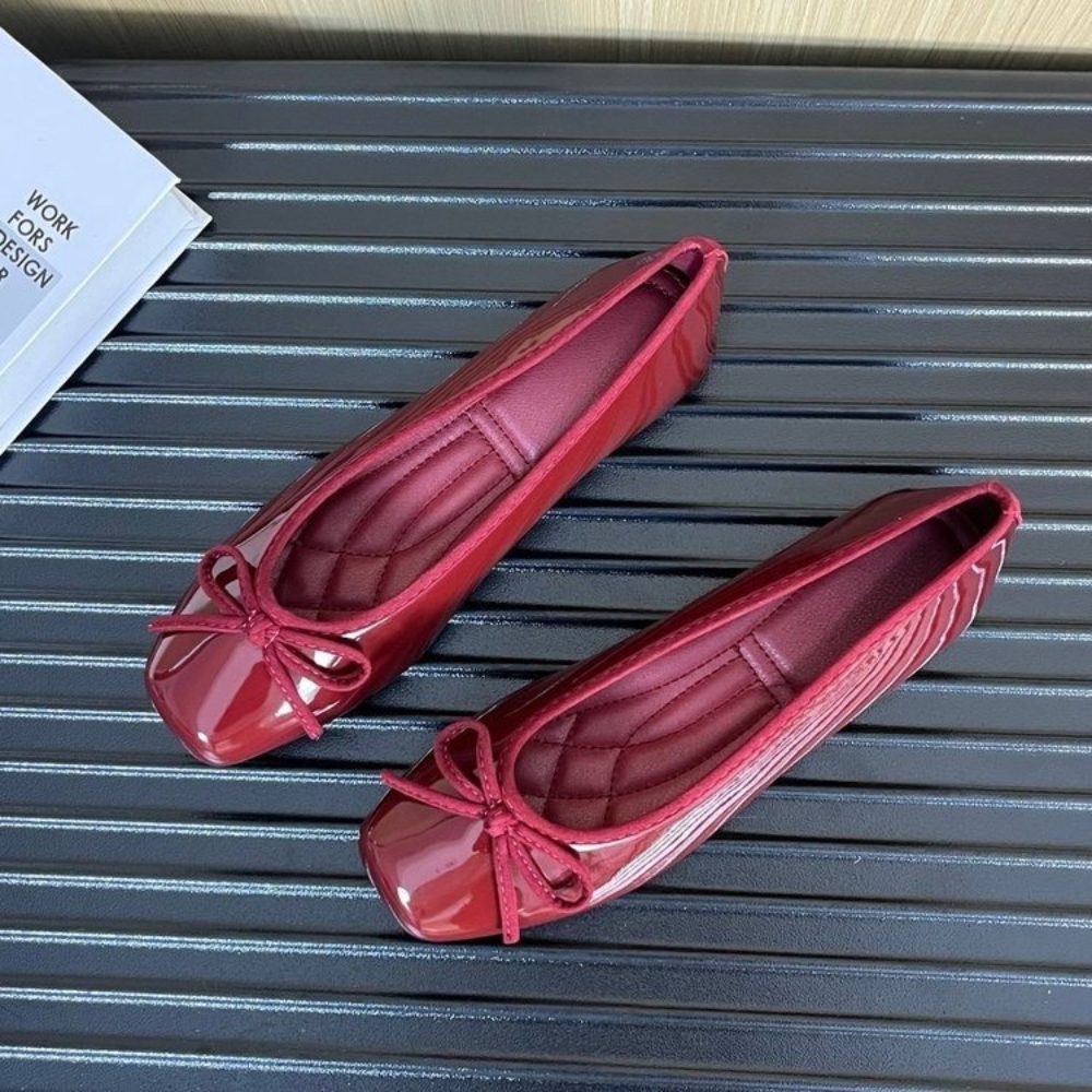 Women Nude Pink Patent Leather - Women'S Fashion Walking Shoes ulasan dan harga