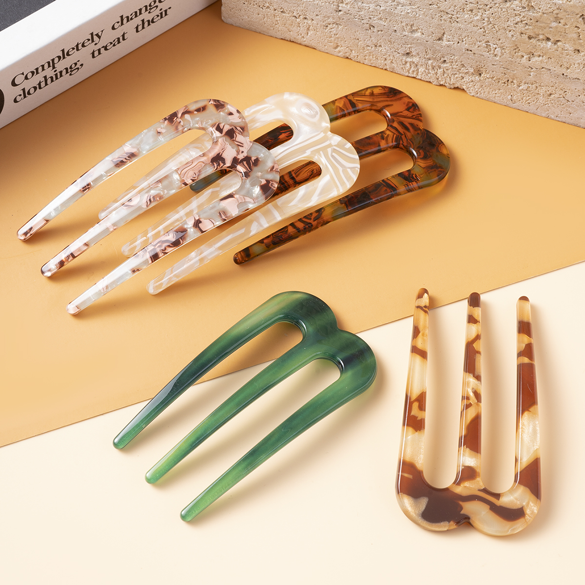 Acetic Acid Hair Forks Three T - Women'S Fashion Headbands ulasan dan harga