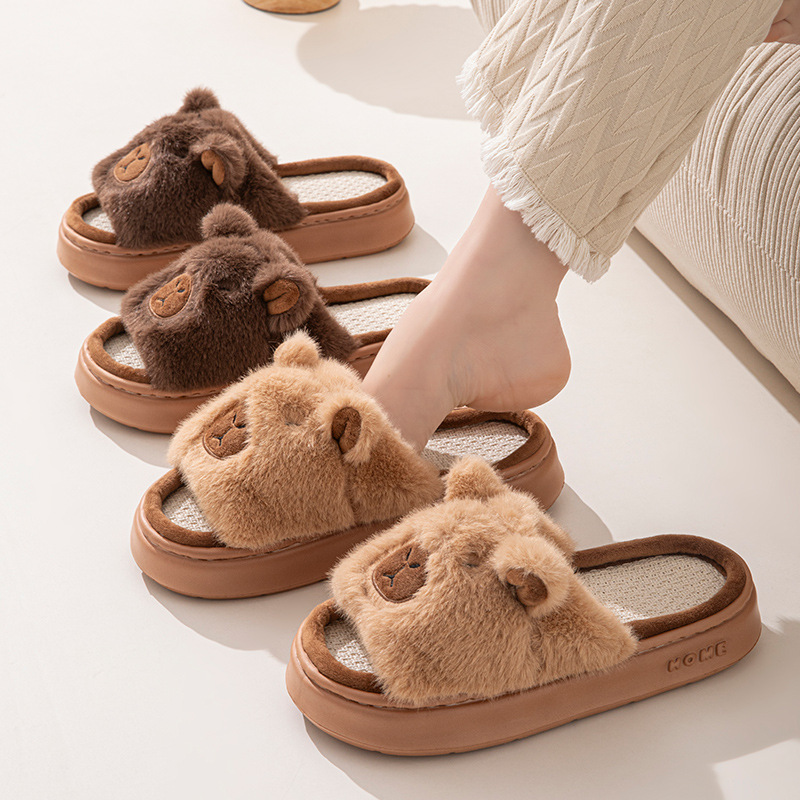 Hemp Cartoon Women's Slippers  - Women'S Fashion Walking Shoes ulasan dan harga