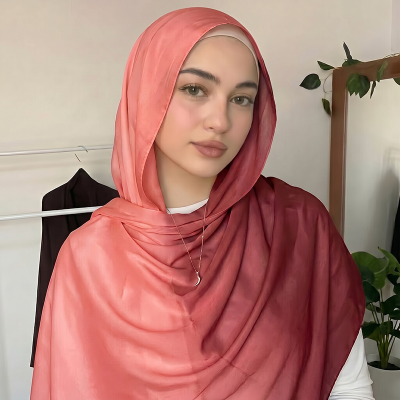 Fashion Muslim Hijab Ombre Sca - Women'S Fashion Headbands ulasan dan harga