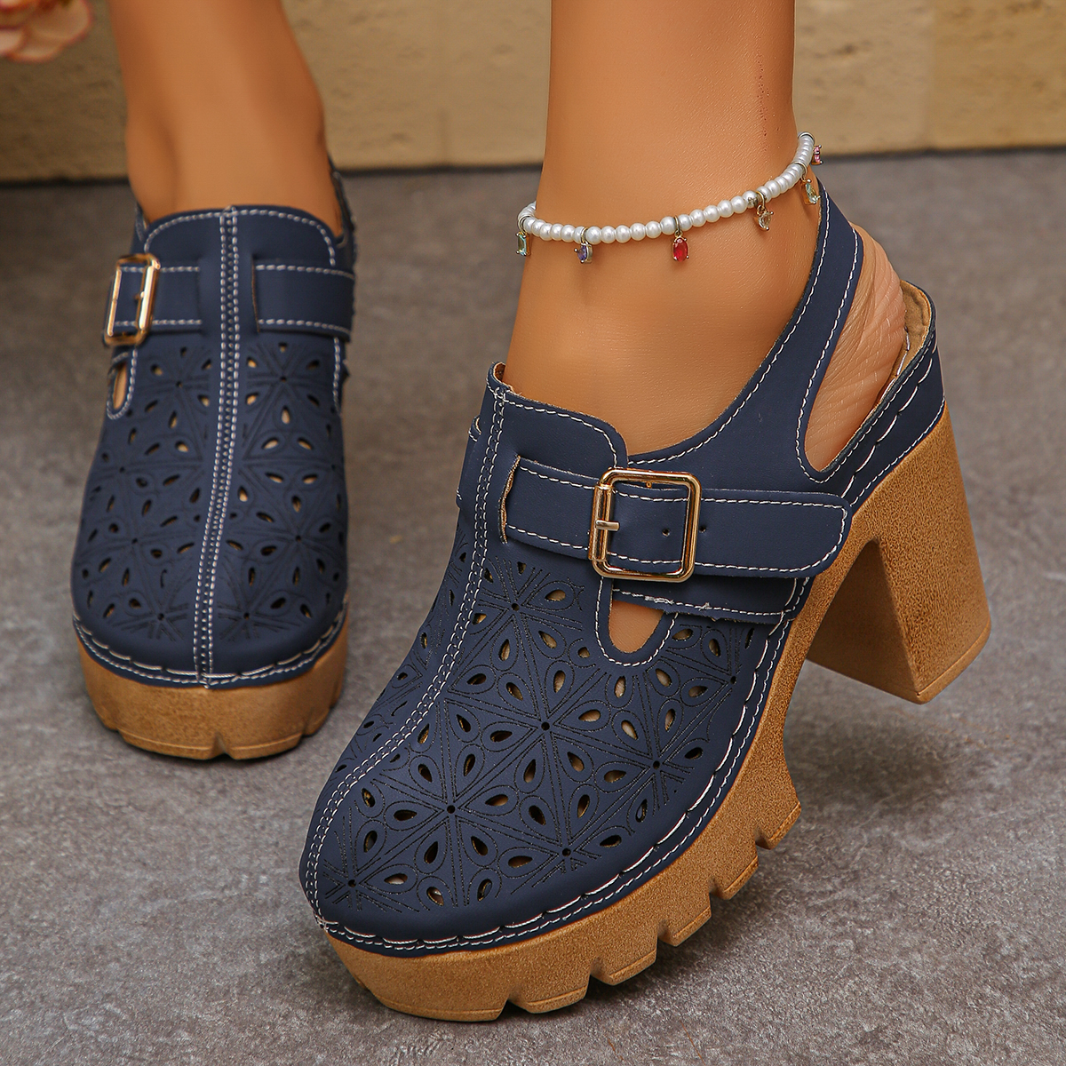 Large Size Women's Thick Heel  - Women'S Fashion Visor ulasan dan harga