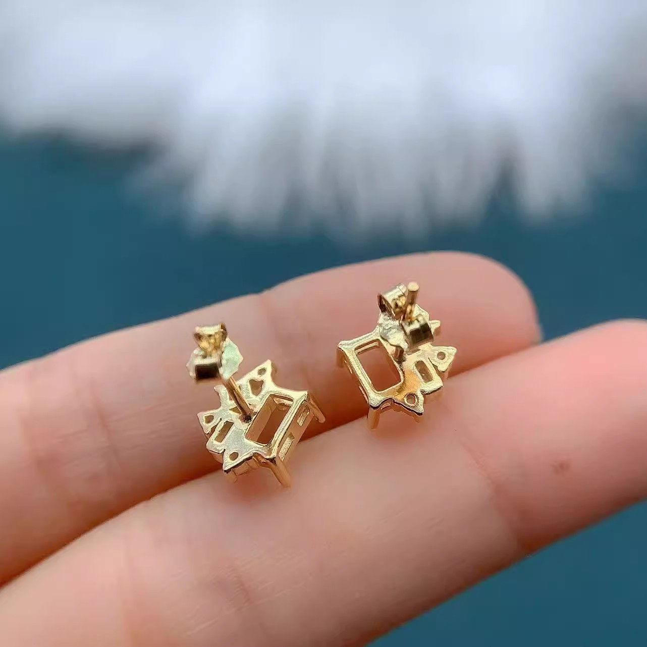 Fashion DIY Earrings Empty Hol - Women'S Fashion Earrings ulasan dan harga