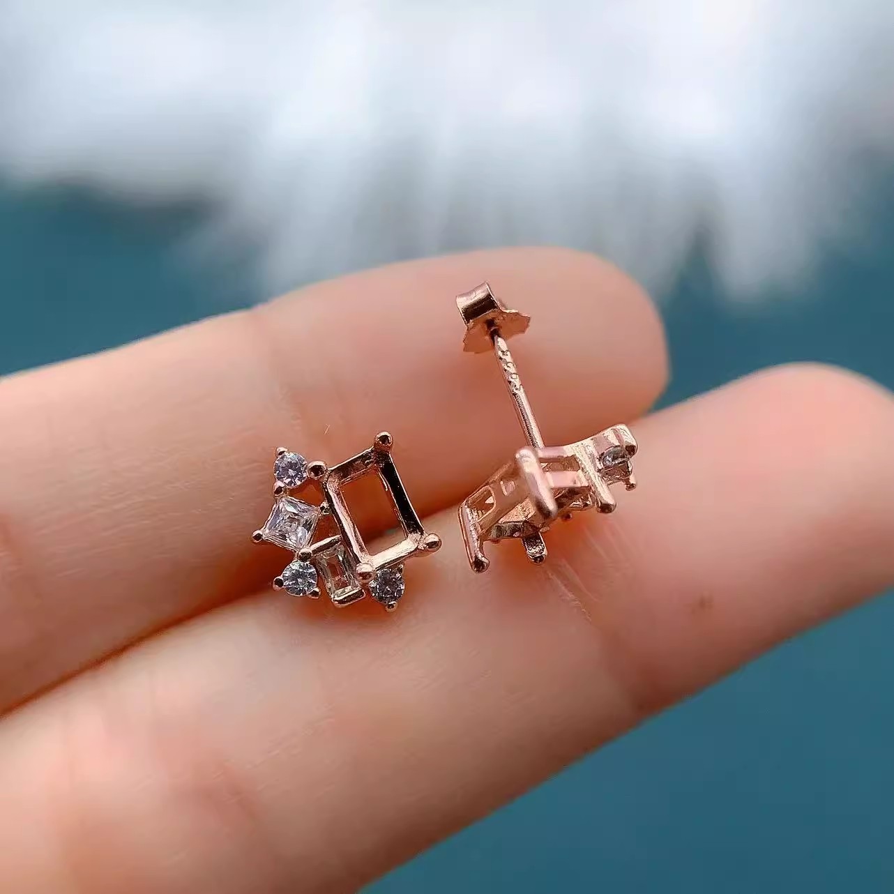 Fashion DIY Earrings Empty Hol - Women'S Fashion Earrings ulasan dan harga