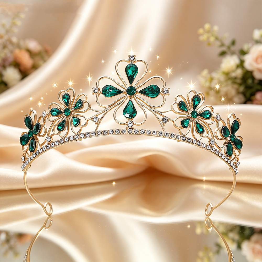 Baroque Four-Leaf Flower Cryst - Women'S Fashion Headbands ulasan dan harga