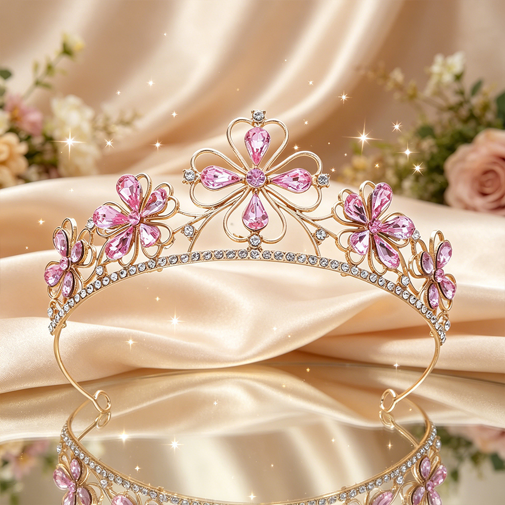 Baroque Four-Leaf Flower Cryst - Women'S Fashion Headbands ulasan dan harga