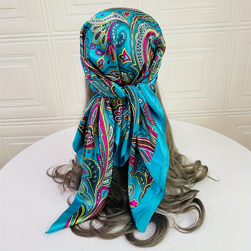 Luxury Silk Scarf for Women Pa - Women'S Fashion Headbands ulasan dan harga