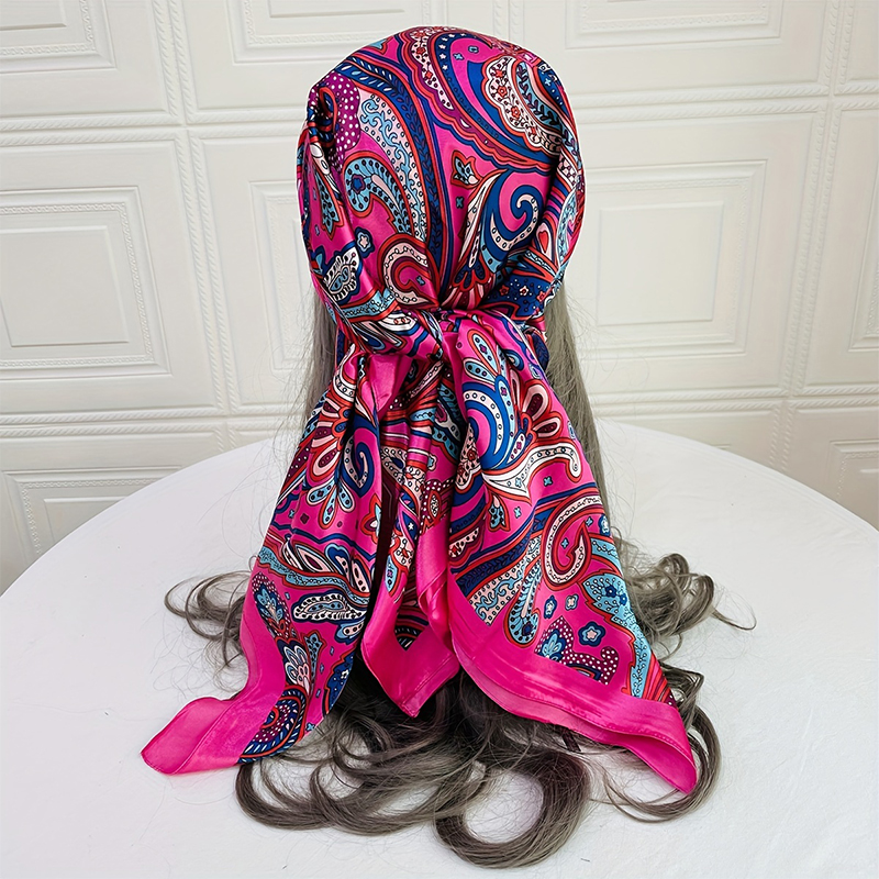 Luxury Silk Scarf for Women Pa - Women'S Fashion Headbands ulasan dan harga