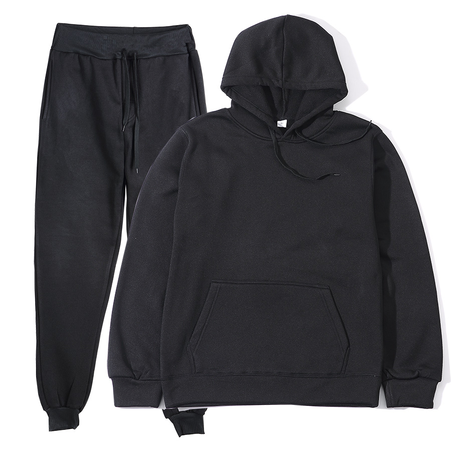 Unisex 2Pcs Sportswear Set Hoo - Women And Men Fashion ulasan dan harga