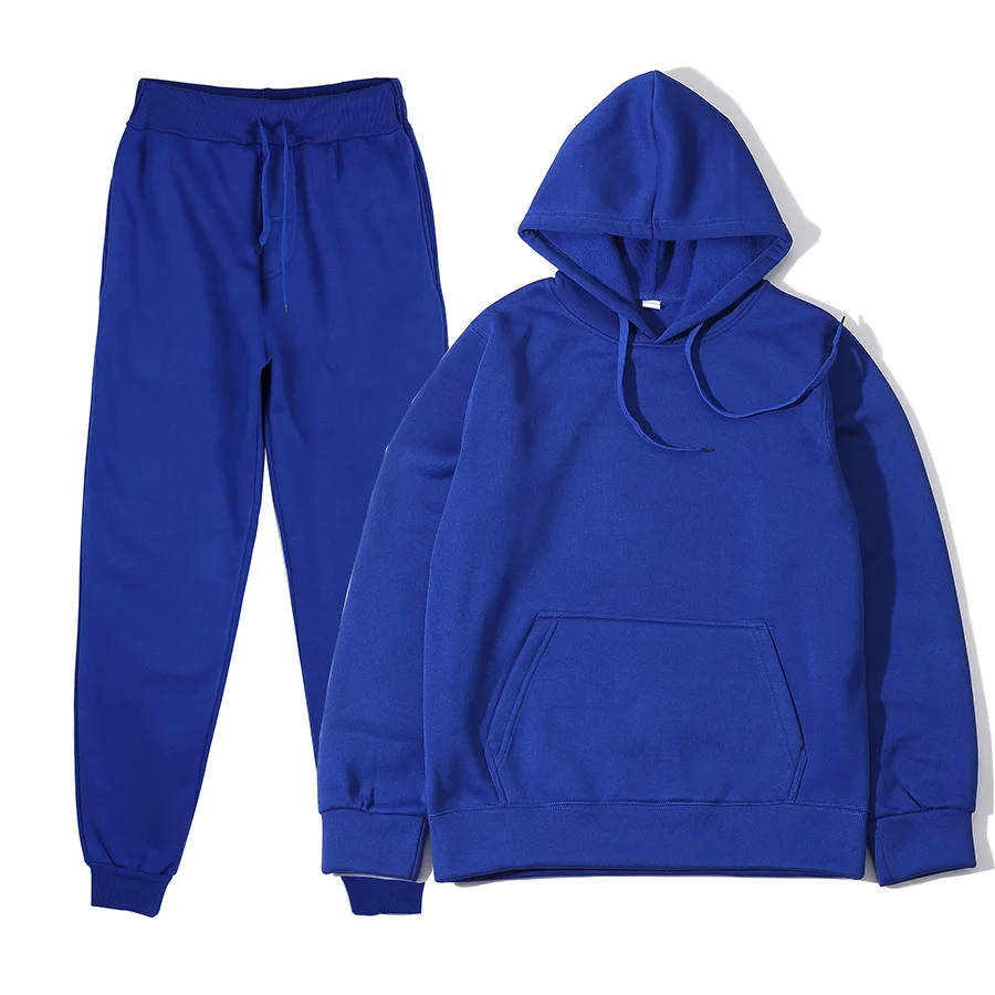 Unisex 2Pcs Sportswear Set Hoo - Women And Men Fashion ulasan dan harga