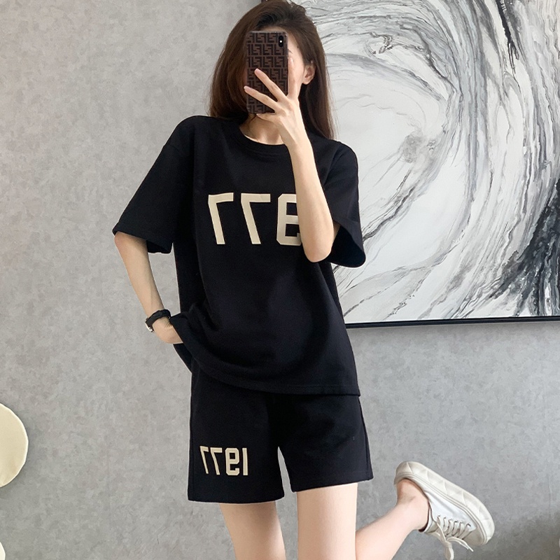 2-Piece Letter Print Casual Tr - Tie Dye Two Piece ulasan dan harga