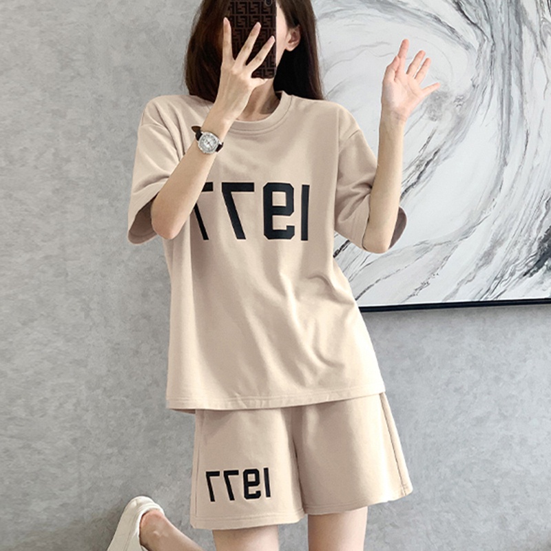 2-Piece Letter Print Casual Tr - Tie Dye Two Piece ulasan dan harga