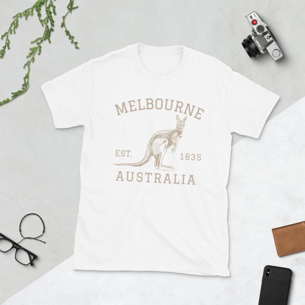 Melbourne Australia T-Shirt Au - Women'S Fashion Melbourne ulasan dan harga