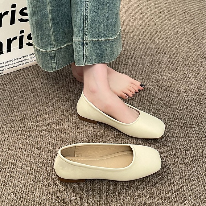 Women Flats Shoes Square Toe B - Women'S Fashion Walking Shoes ulasan dan harga