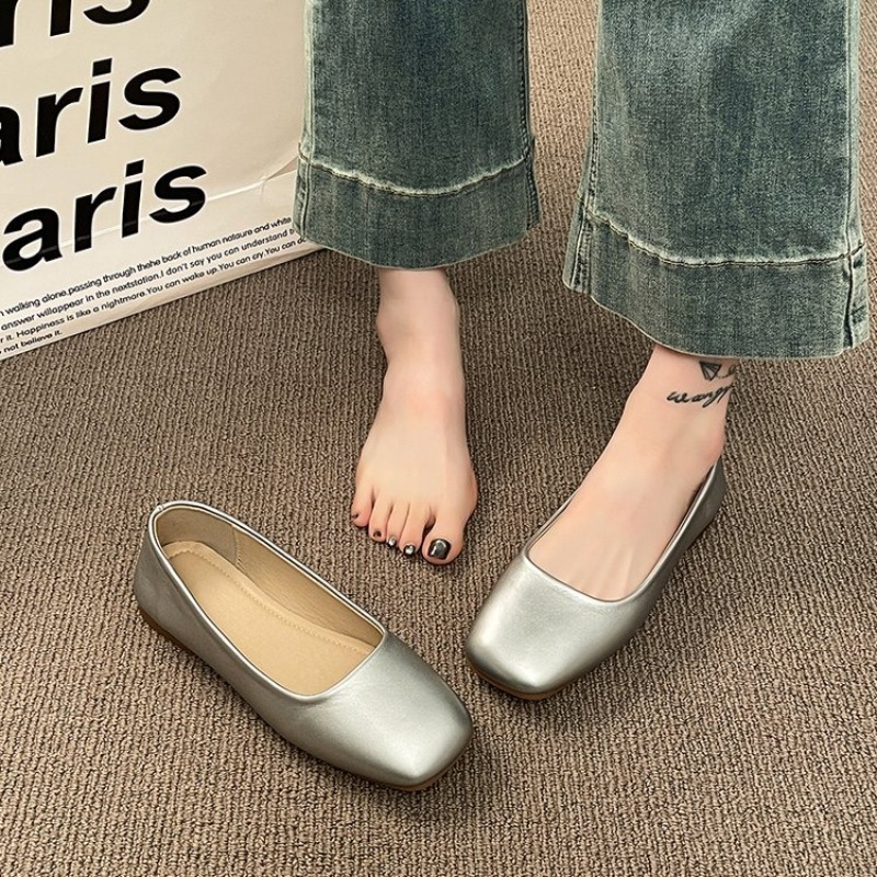 Women Flats Shoes Square Toe B - Women'S Fashion Walking Shoes ulasan dan harga