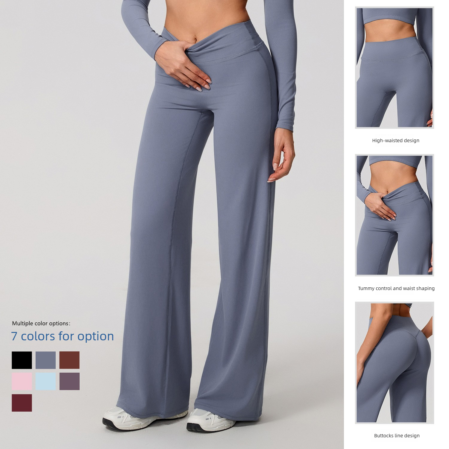 Lezyan Loose Soft Yoga Wide Le - High Waist Leggings ulasan dan harga